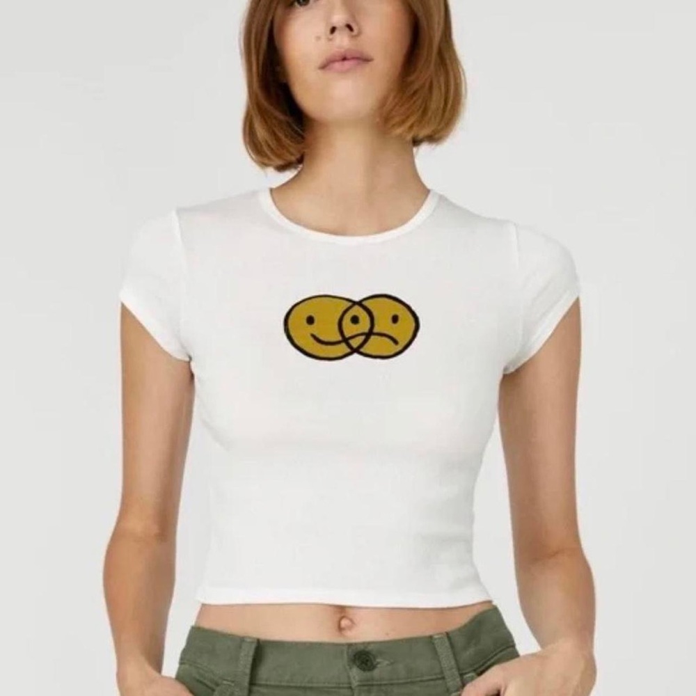 Reformation smile baby tee